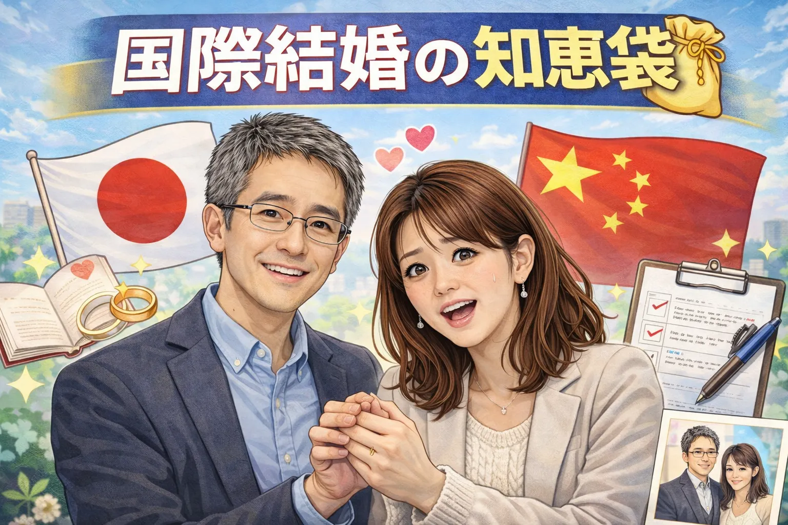国際結婚の知恵袋｜中国人との結婚手続き・必要書類・注意点を実体験で解説