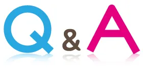 Q&A(よくある質問)セクションを表す青色のQとピンク色のAのイラスト