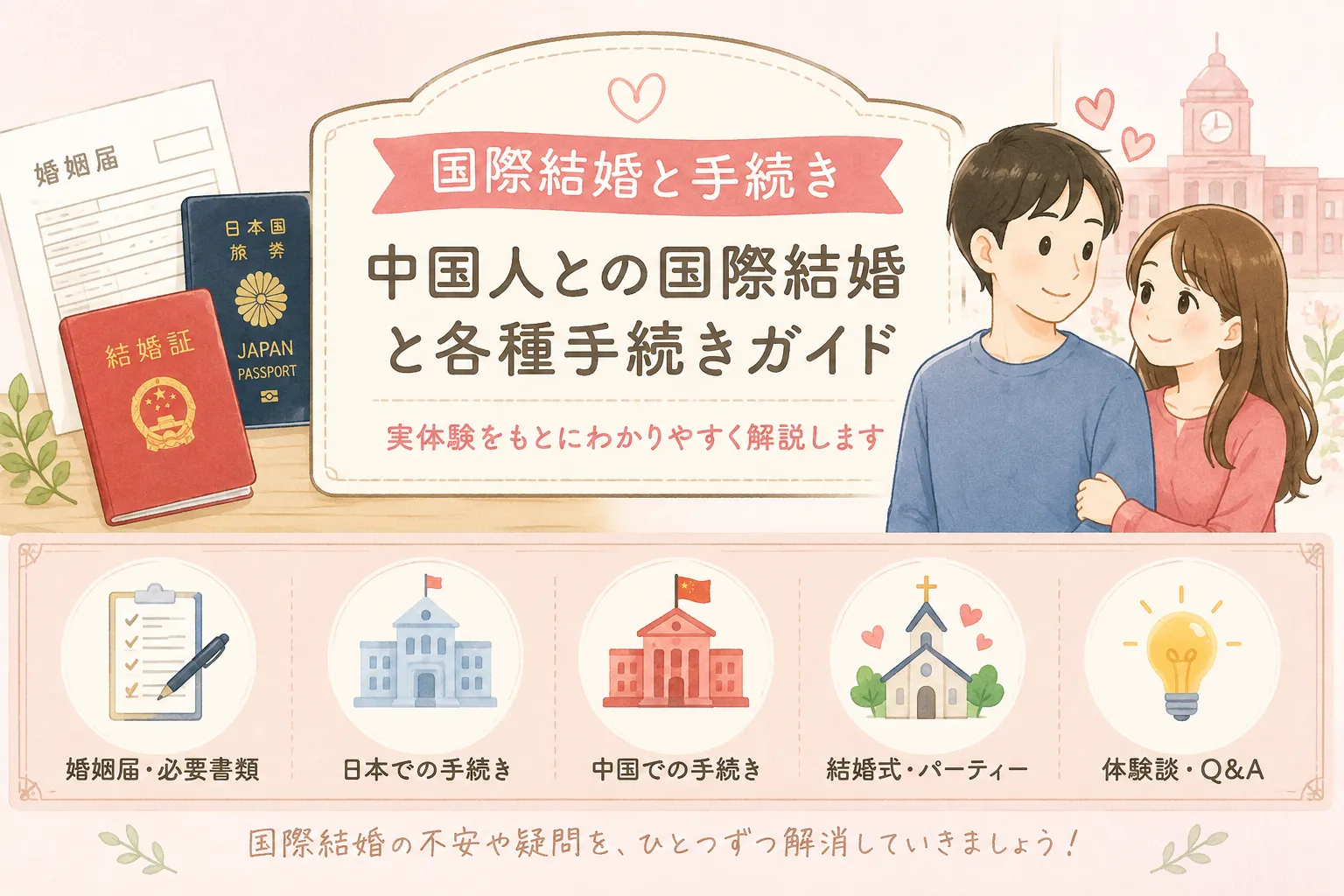 【中国人との国際結婚】必要書類・婚姻手続き・ビザ取得の完全ガイド | ニーハオ！となりは中国人。